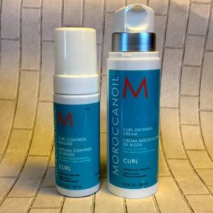 Moroccanoil curl mouse and curl defining cream